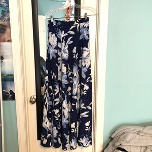 Lulus Long Floral Skirt